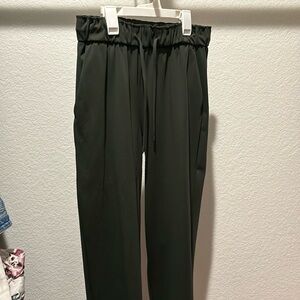Olive High Waisted Trousers